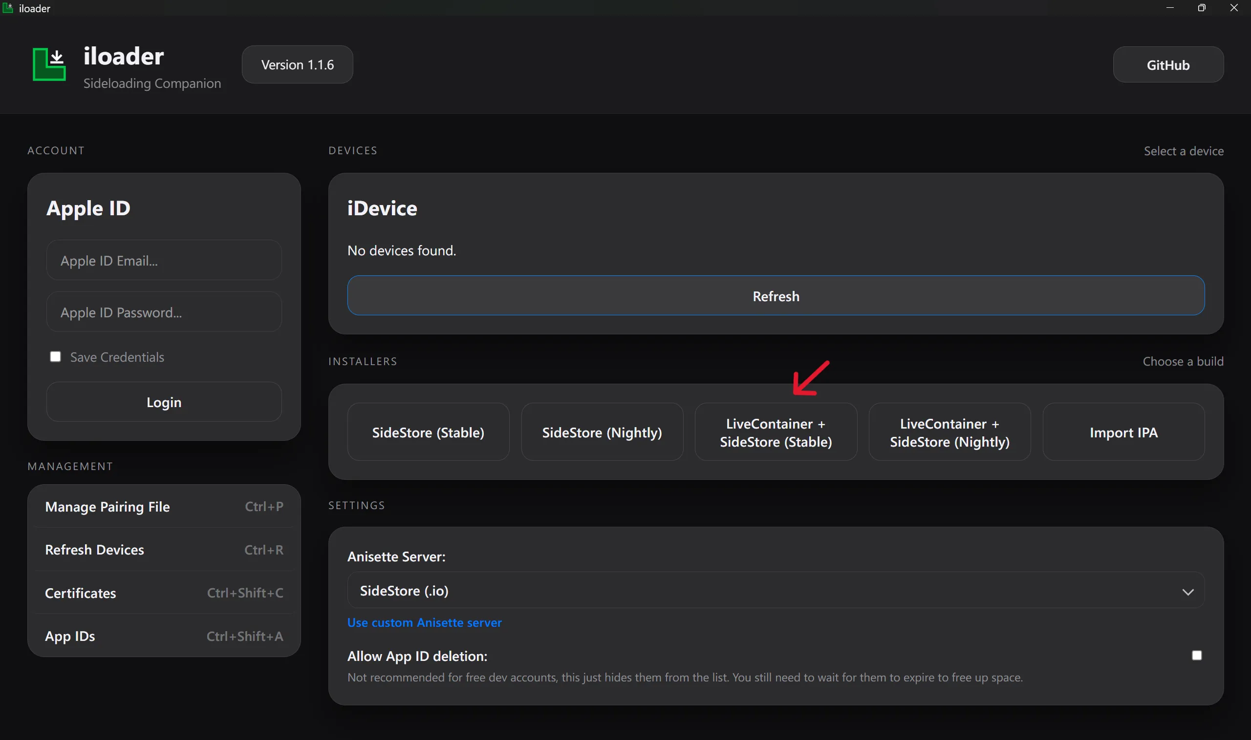 Install LiveContainer and SideStore